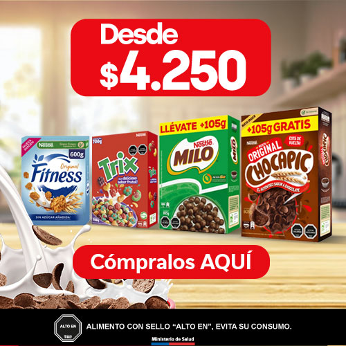 Cereales Nestlé desde $4.250