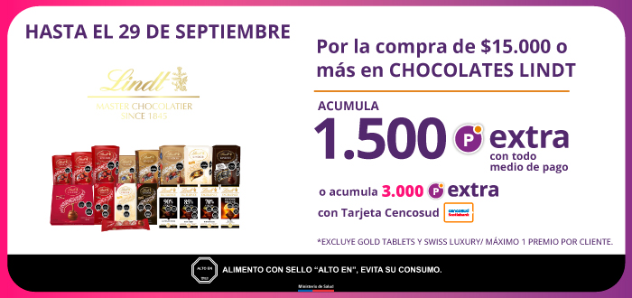 Puntos Extra Lindt