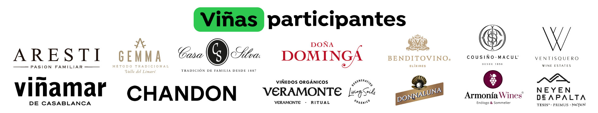 Viñas participantes