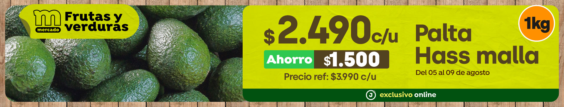 Especial Exclusivo - Todas las ofertas Mercado frutas y verduras - 05-09-2025 al 09-09-2025