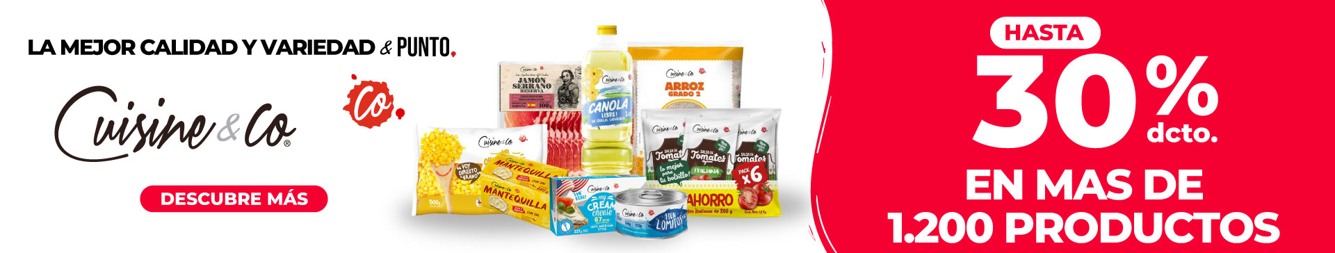 Cuisine&Co - Todas las ofertas de cuisine &co hasta 30% dcto  - 12-08-2025 al 01-09-2025