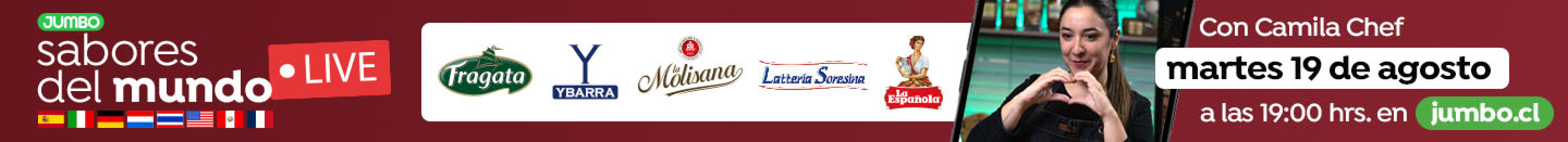 LIVE - PREVIA LIVE SABORES DEL MUNDO - 18-08-2025 al 18-08-2025