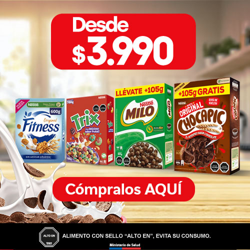 Cereales Nestlé desde $3.990