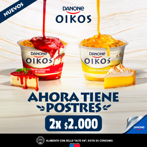 Postres Oikos 132g 2x $2.000