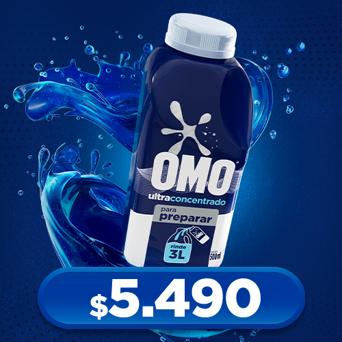 Omo para diluir 500ml (Rinde 3L) $5.490