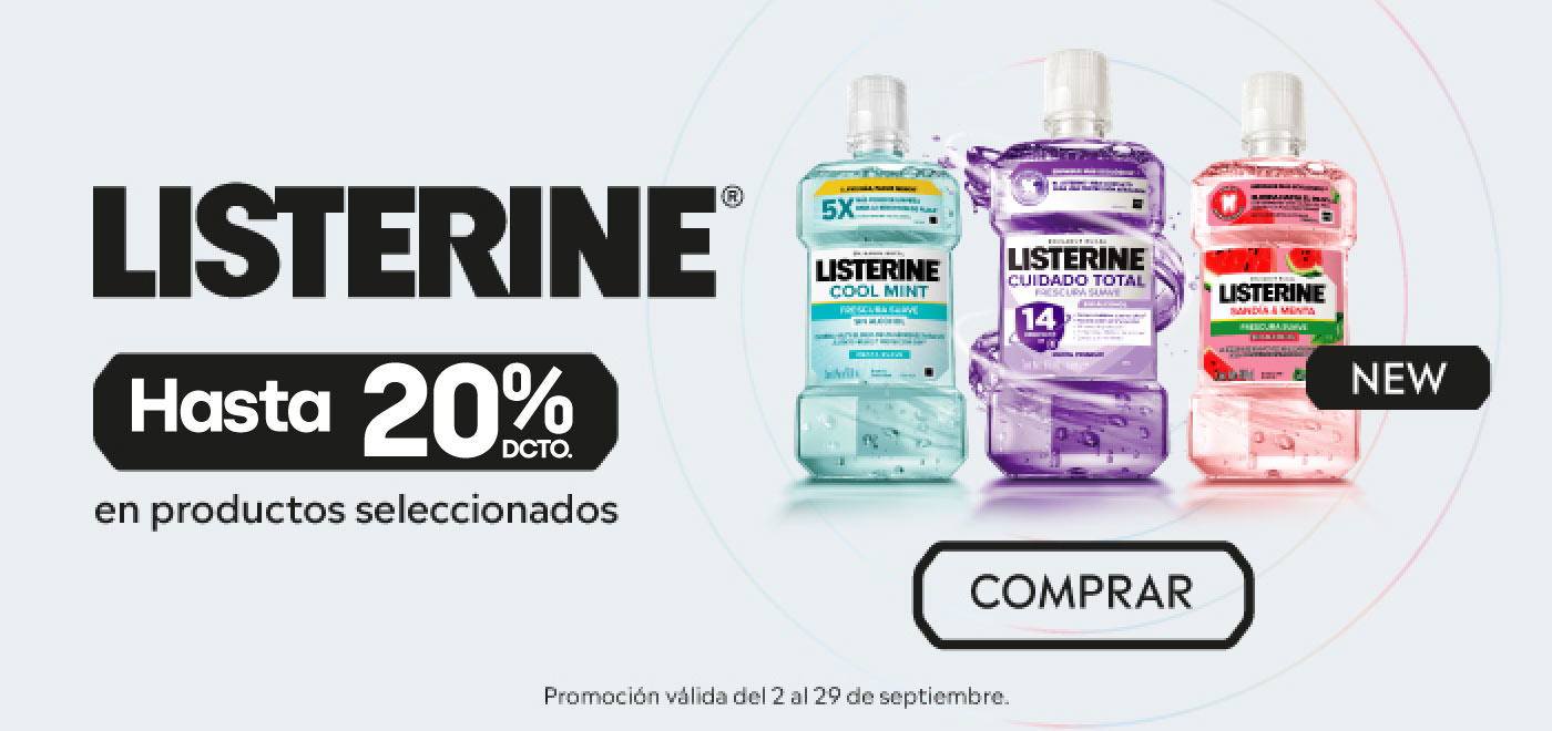 Proveedor Huincha Home - KENVUE - Listerine hasta 25% descto - 09-09-2025 al 15-09-2025
