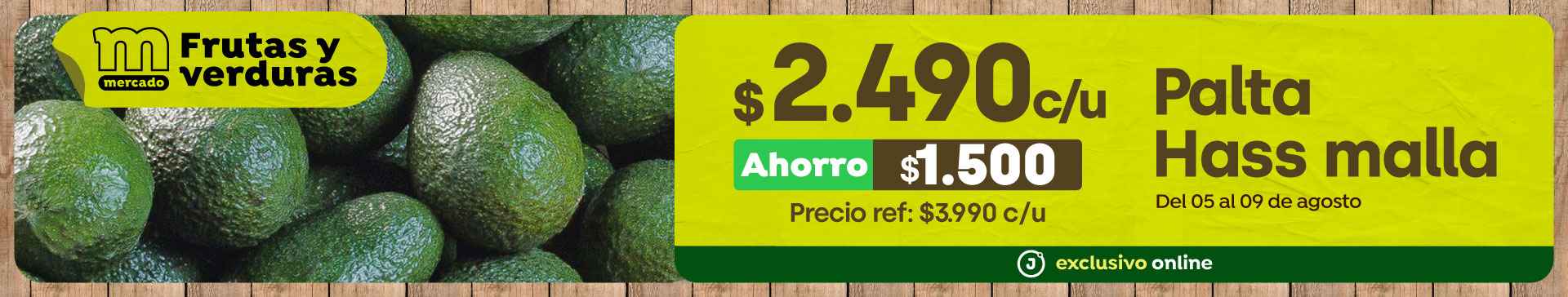 Especial Exclusivo - Todas las ofertas Mercado frutas y verduras - 05-09-2025 al 09-09-2025