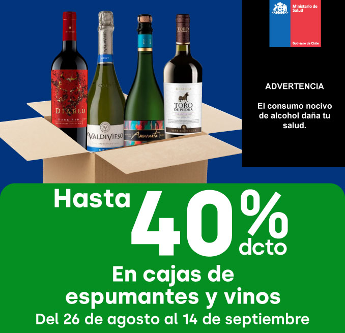 Especial - CAJAS DE VINOS Y ESPUMANTES HASTA 40% DESCTO - 26-08-2025 al 14-09-2025