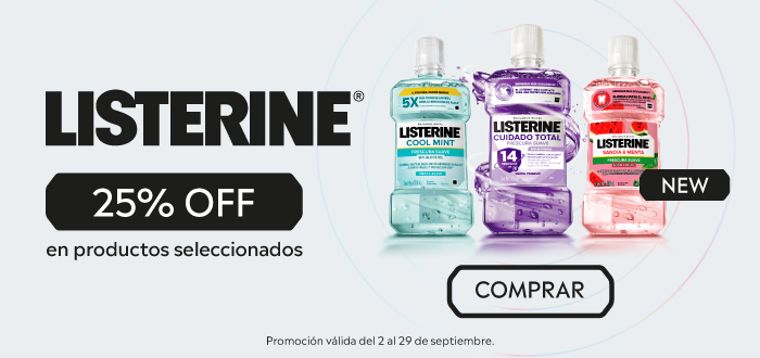 Proveedor Huincha Home - KENVUE - Listerine hasta 25% descto - 09-09-2025 al 15-09-2025
