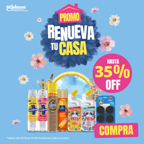 Lysoform, Glade, Pato hasta 35% dcto.