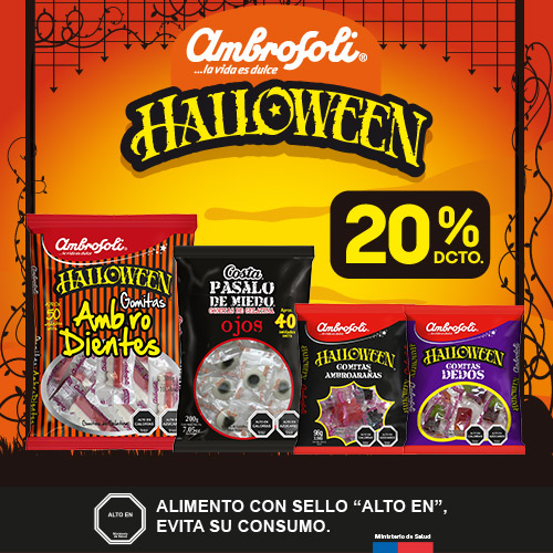 Caramelos Halloween Ambrosoli 20% dcto.