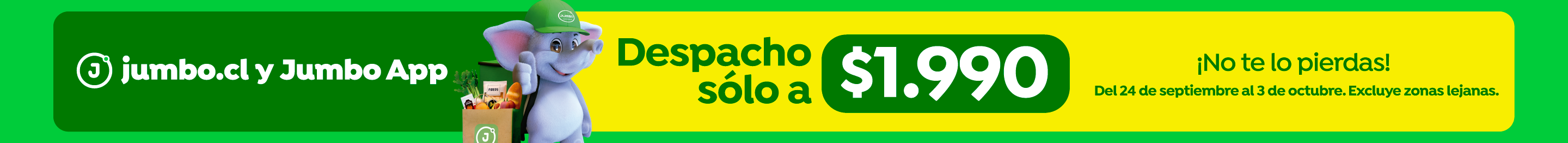 Despacho $1.990, 24/09 al 04/10, Jumbo