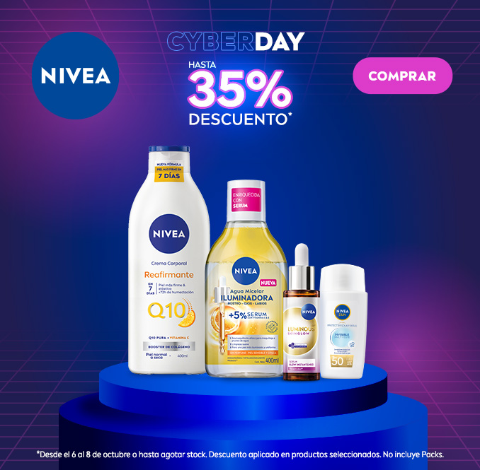 Proveedor Huincha Home - BDF - [CYBER] Nivea hasta 35% descto - 6-10-2025 al 8-10-2025