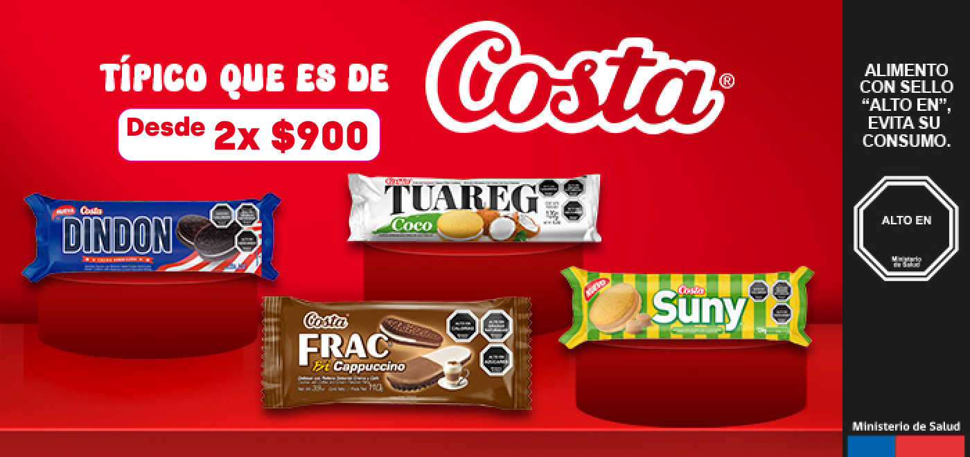 Proveedor Huincha Home - CAROZZI - DESDE 2X900 GALLETAS COSTA SELECCIONADAS - 21-10-2025 al 27-10-2025