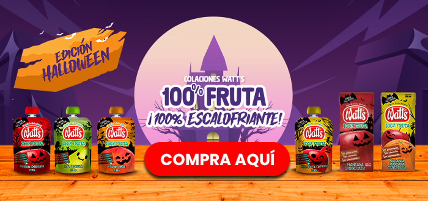 Proveedor Huincha Home - WATTS - Colaciones Watt's 100% Fruta 100% Escalofriante - 21-10-2025 al 27-10-2025