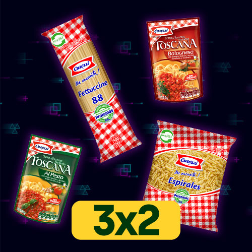 Pastas tradicionales Carozzi 400g 3x2