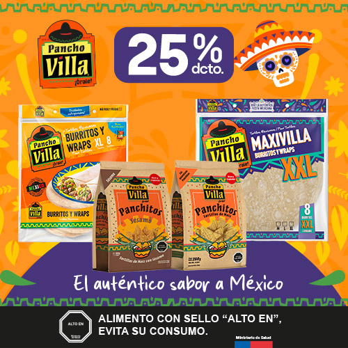 Pancho Villa 25% dcto.