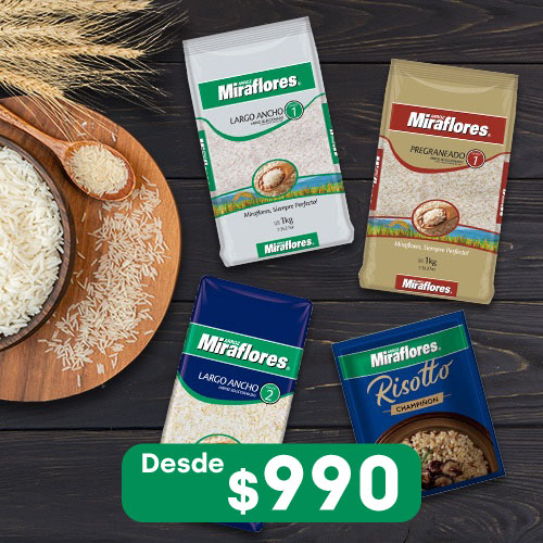 Arroz Miraflores desde $990