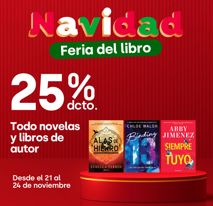 Especial - Todo novelas y libros de autor 25% dcto - 21-11-2025 al 24-11-2025
