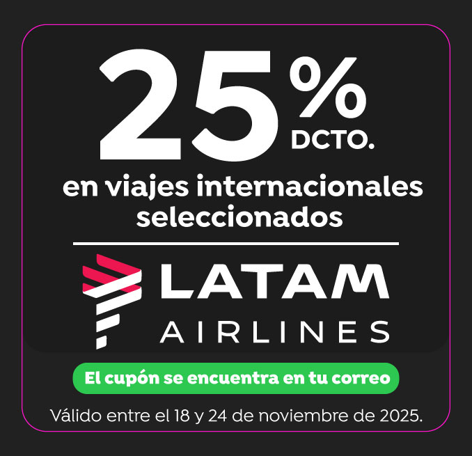 25% dcto en LATAM