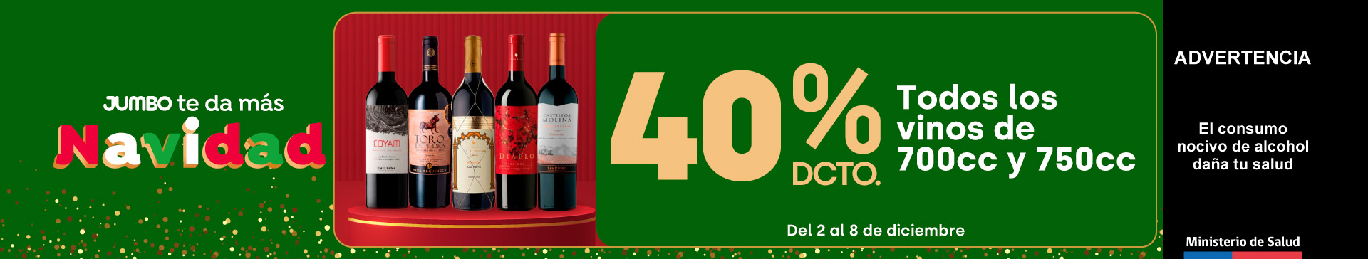 Ciclos - Todos los vinos 700 y 750 cc 40%dcto. - 02-12-2025 al 08-12-2025