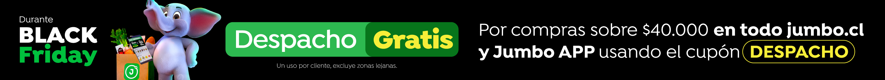 BlackFriday - DESPACHO GRATIS POR COMPRAS SOBRE 40.000 (CUPON: DESPACHO) - 27-11-2025 al 1-12-2025