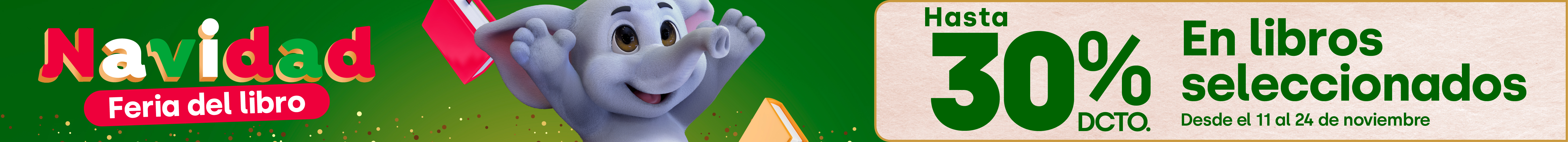 Especial - hasta 30% dcto en libros seleccionados - 11-11-2025 al 24-11-2025