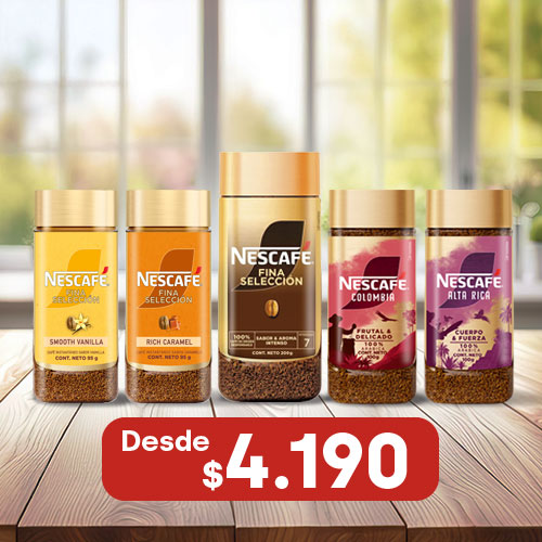 Nescafé Fina Selección desde $4.190
