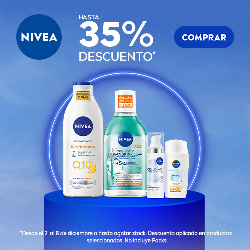 Productos Nivea seleccionados hasta 35% dcto.