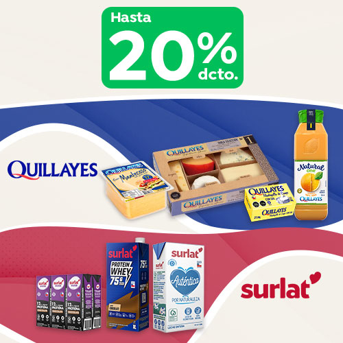 Quillayes y Surlat hasta 20% dcto.