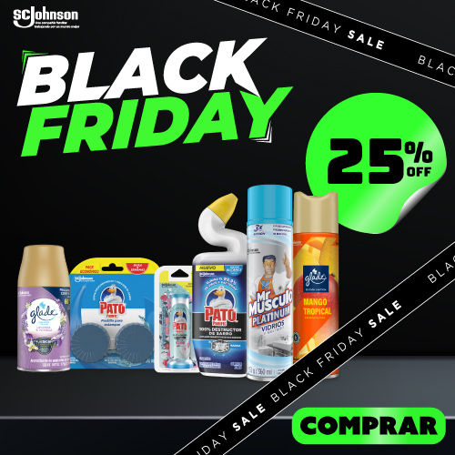 Glade, Pato, Mr. Músculo seleccionados 25% dcto.