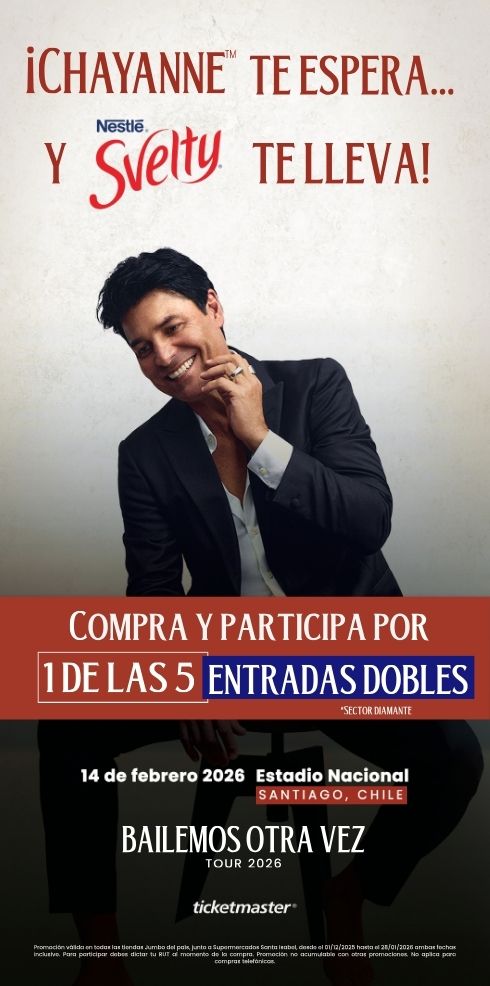 Participa por entradas dobles para Chayanne