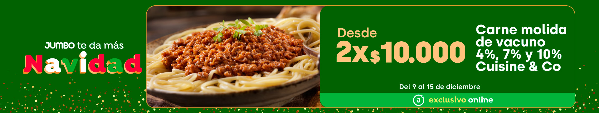 Bombazo exclusivo ecomm - Carne molida de vacuno C&CO 4%, 7% y 10% desde 2x $10.000 - 09-12-2025 al 15-12-2025