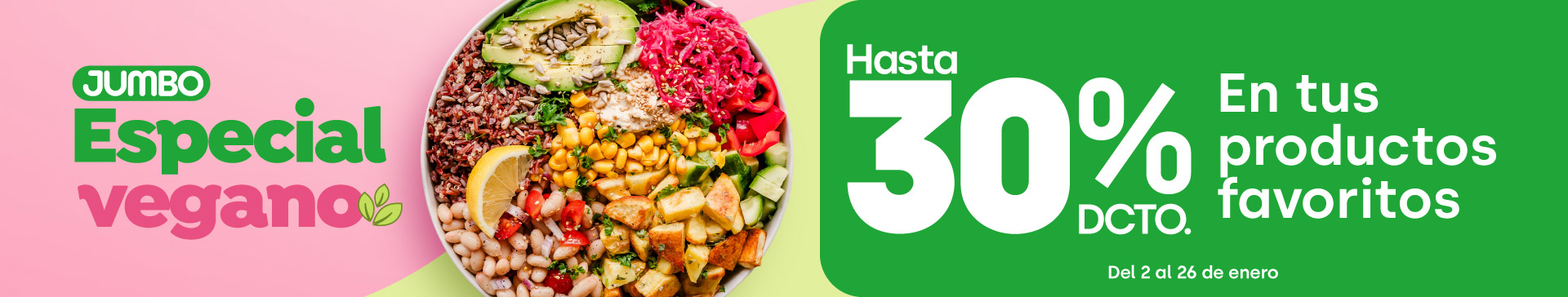 Especial - Especial Vegano - hasta 30% en productos veganos - 02-01-2026 al 26-01-2026