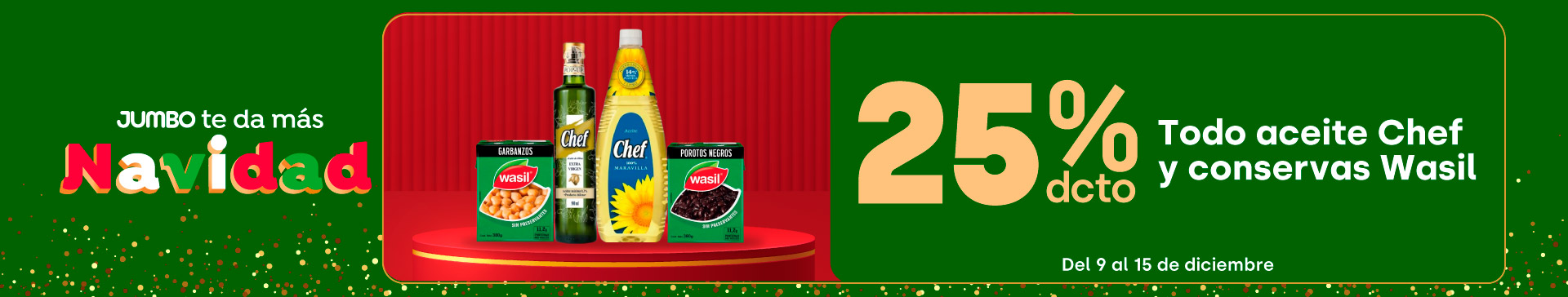 Ciclos - Todo aceite Chef y conservas Wasil 25%dcto. - 09-12-2025 al 15-12-2025