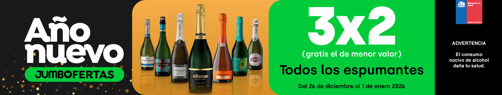 Ciclos - Todos los espumantes 3x2 - 26-12-2025 al 01-01-2026