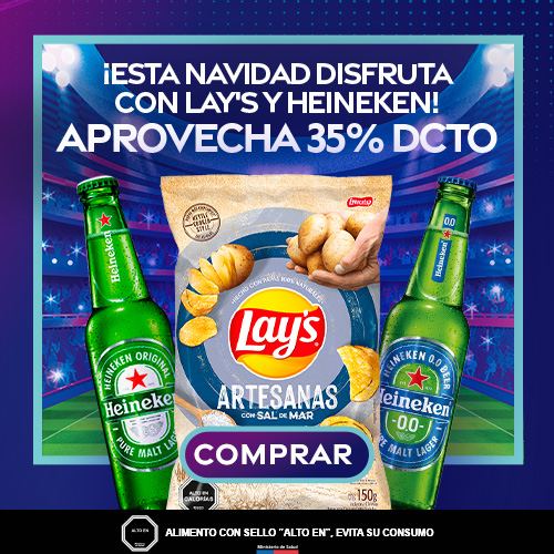 Snacks y cerveza 35% dcto.