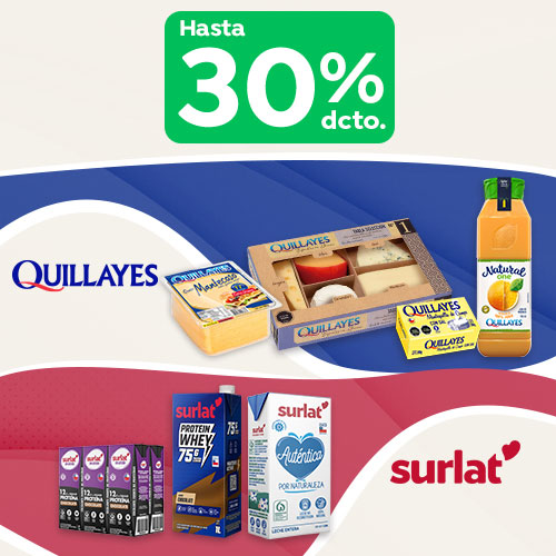 Quillayes y Surlat hasta 30% dcto.