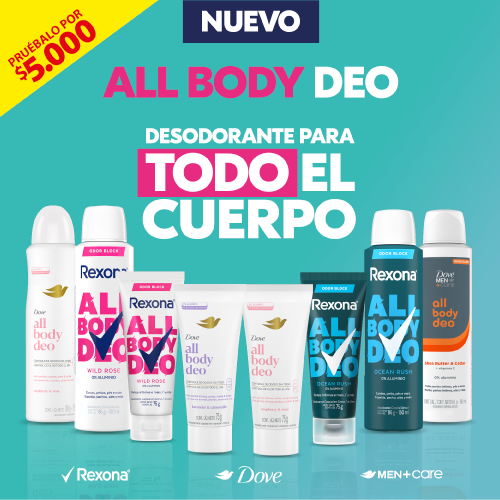 Nuevo desodorantes corporales a $5.000