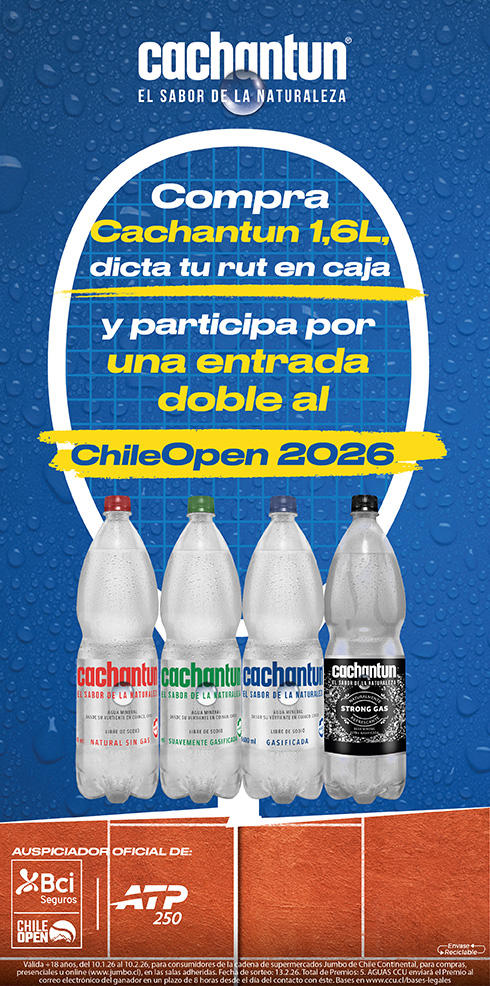 Participa por una entrada doble al ATP ChileOpen 2026