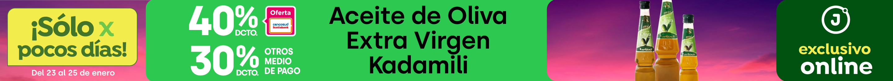 Bombazo exclusivo ecomm - Aceite de Oliva Extra virgen Kardamili 40% TC 30% OMP - 23-01-2026 al 25-01-2026
