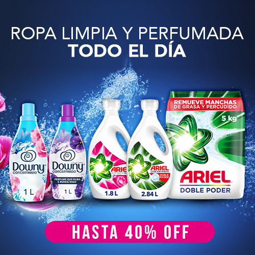 Ariel y Downy hasta 40% dcto.