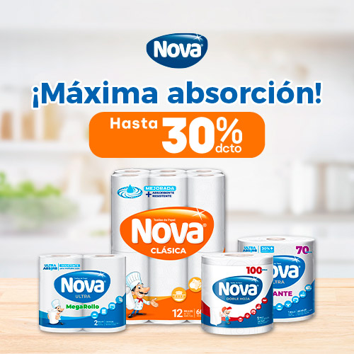 Nova hasta 30% dcto.