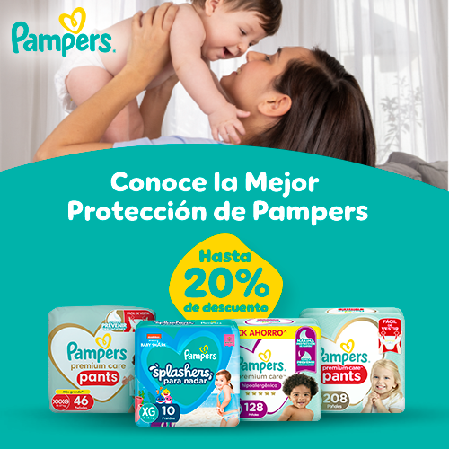 Pañales Pampers hasta 20% dcto.