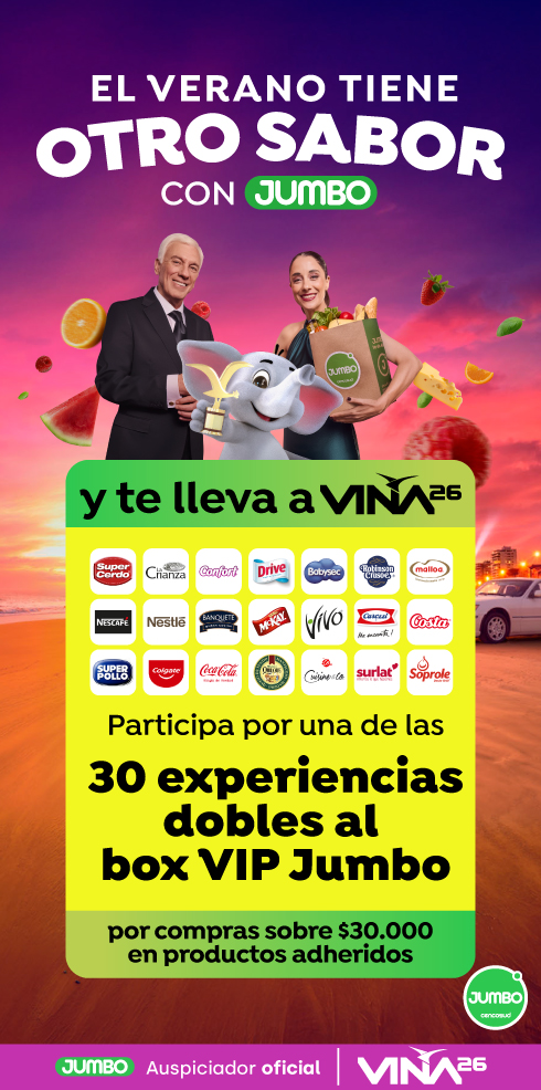 Participa por entradas dobles al Festival de Viña en el box VIP Jumbo