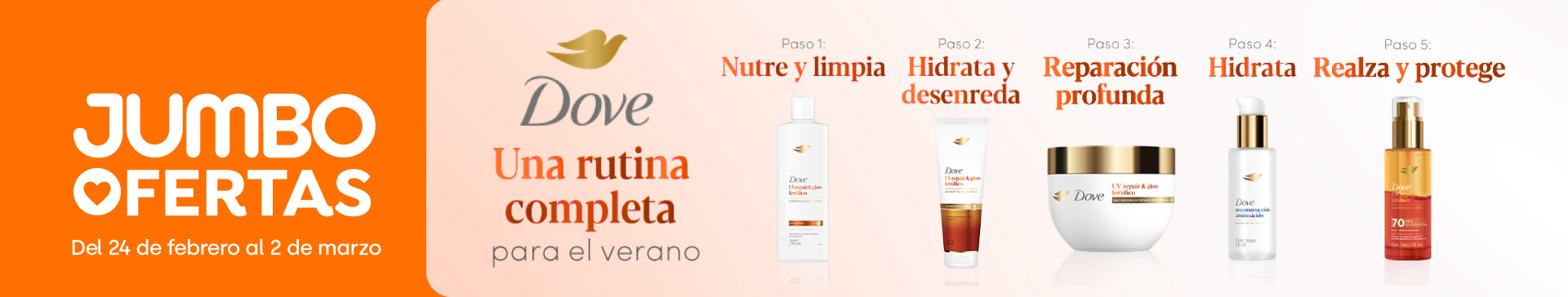 Banner ppal proveedor - Unilever - Pasos de tu rutina capilar - 24-02-2026 al 02-03-2026