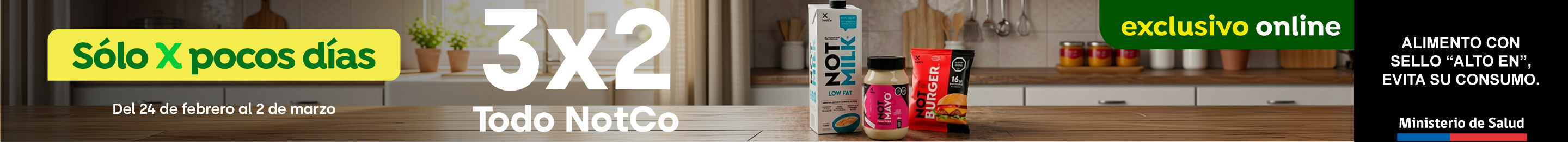 Bombazo exclusivo ecomm - NOTCO - 3X2 TODO NOTCO - 24/02/2026 al 2/03/2026