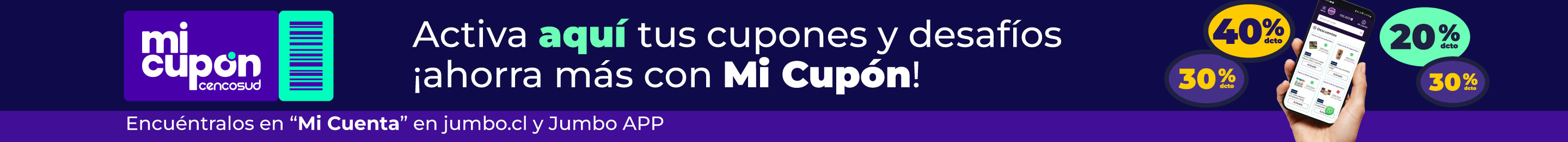 Huincha - huincha Mi Cupon - 11-11-2024 al 31-12-2024