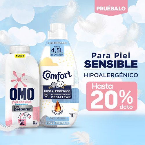 Omo Piel Sensible hasta 20% dcto.
