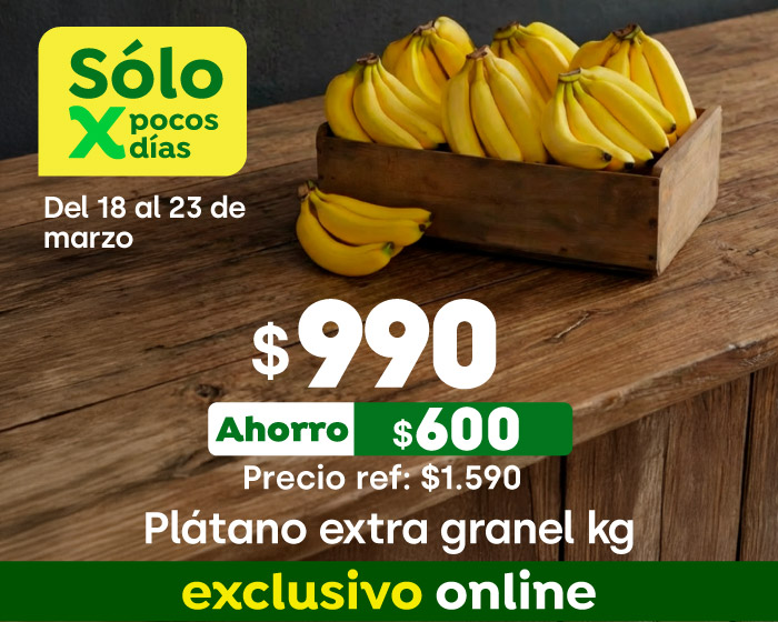 Plátano extra granel